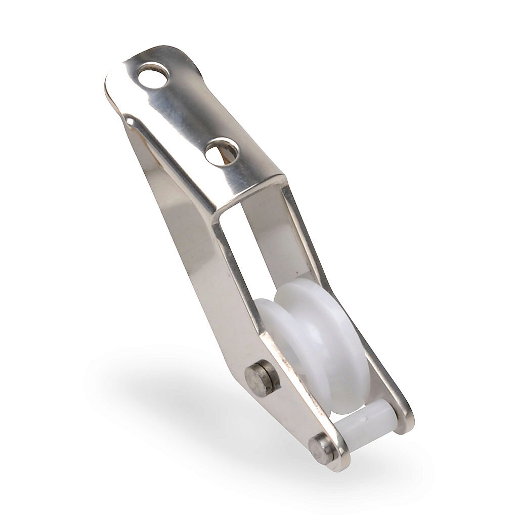 140021 - IDEM pulley assembly, stainless steel. For use with cable-pull safety switches.