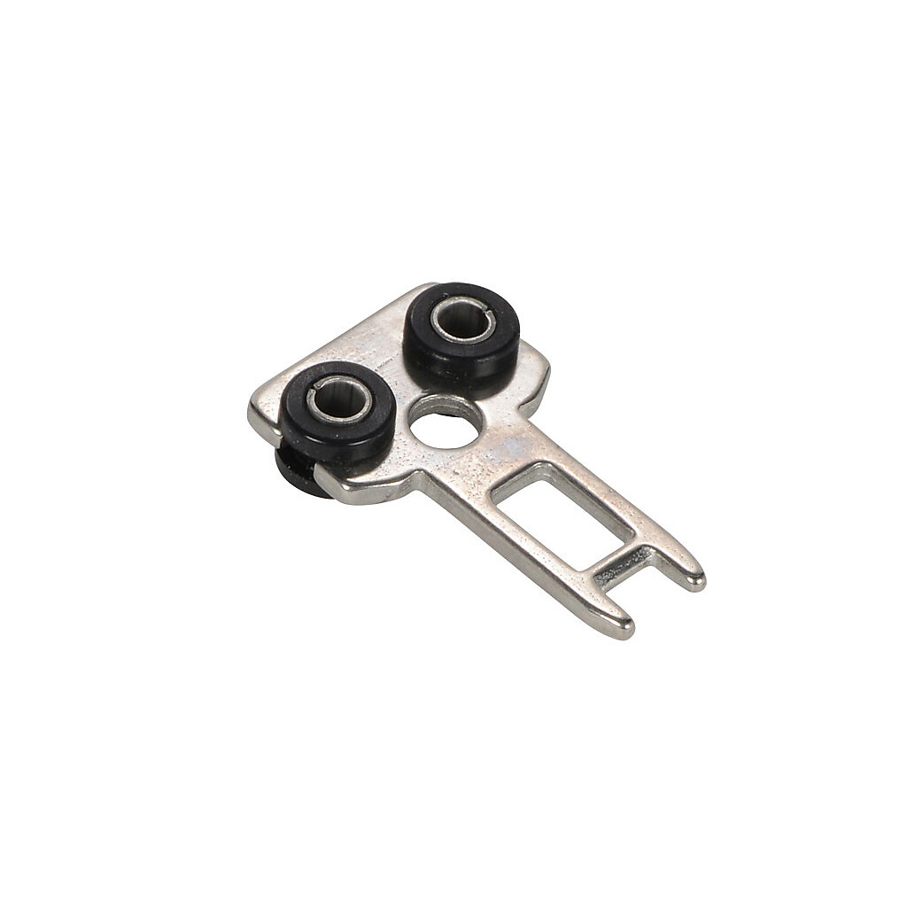 140181 - IDEM actuator tongue (key), shock absorbing, straight mounting tab with 15mm mounting hole spacing mount, 316 stainless steel. For use with IDEM MK1 and INCH series safety switches.