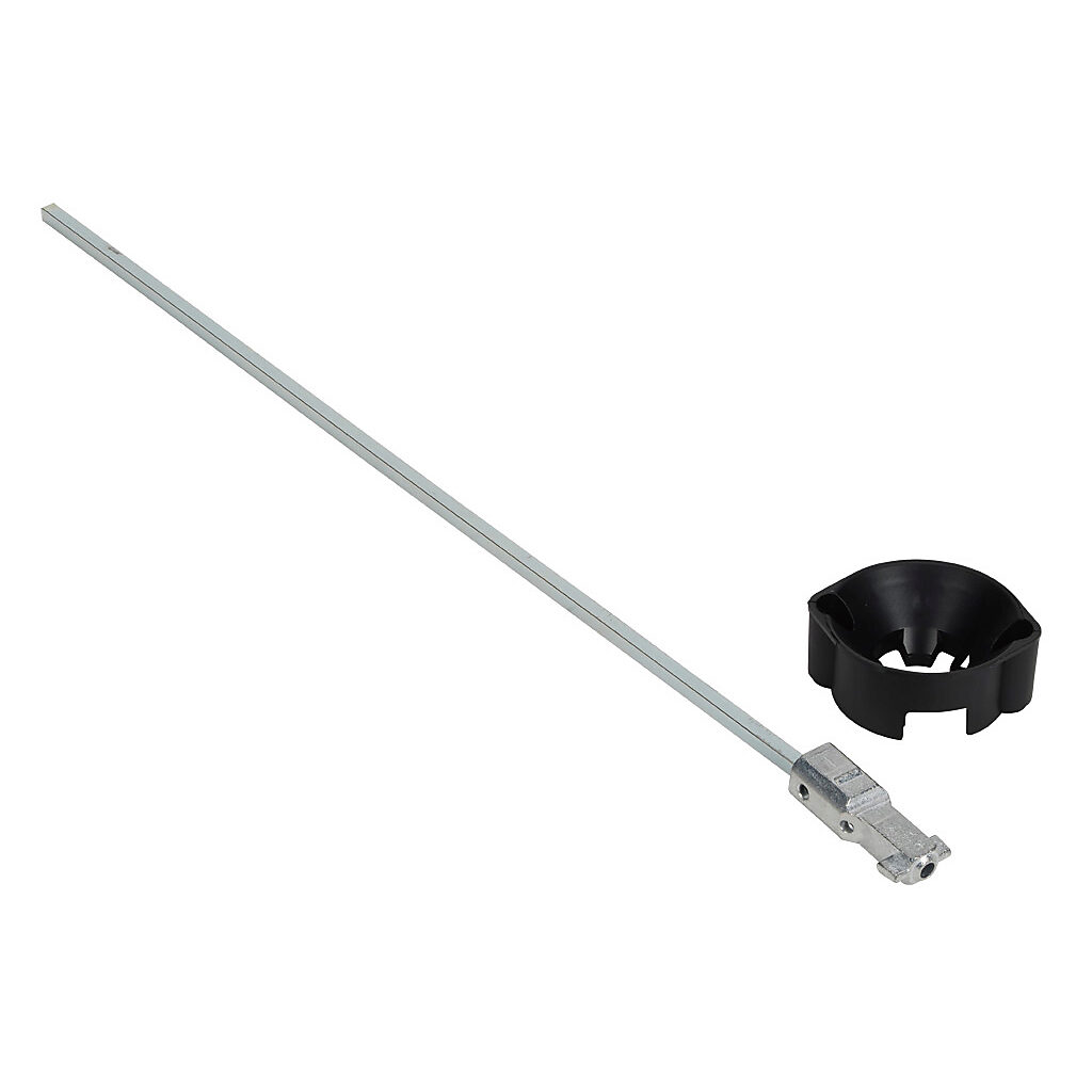 14040540 - Socomec shaft, 400mm length, 5 x 5mm. For use with S01 type handles. Shaft alignment guide 14290000 included.