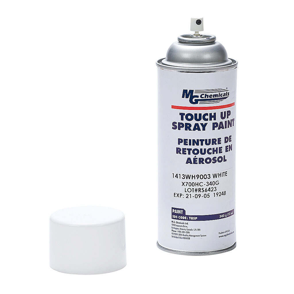 1413WH9003 - Hammond touch-up paint, 12 ounce spray, RAL 9003 white.
