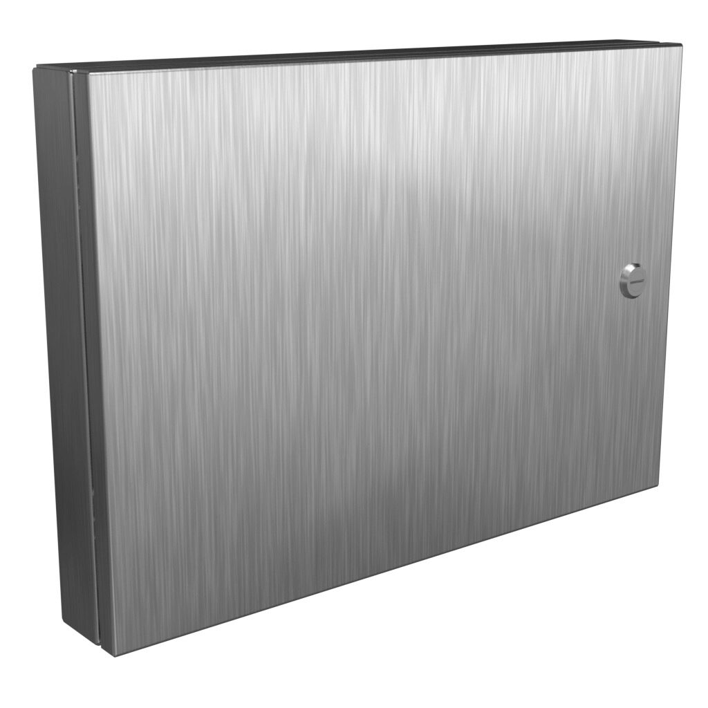 1481SSDH1624 - Hammond universal deep-hinged door, NEMA 4/4X/12, 14.19 x 20.14 x 2.75in, 316L stainless steel, concealed hinges. For use with wall-mount enclosures.