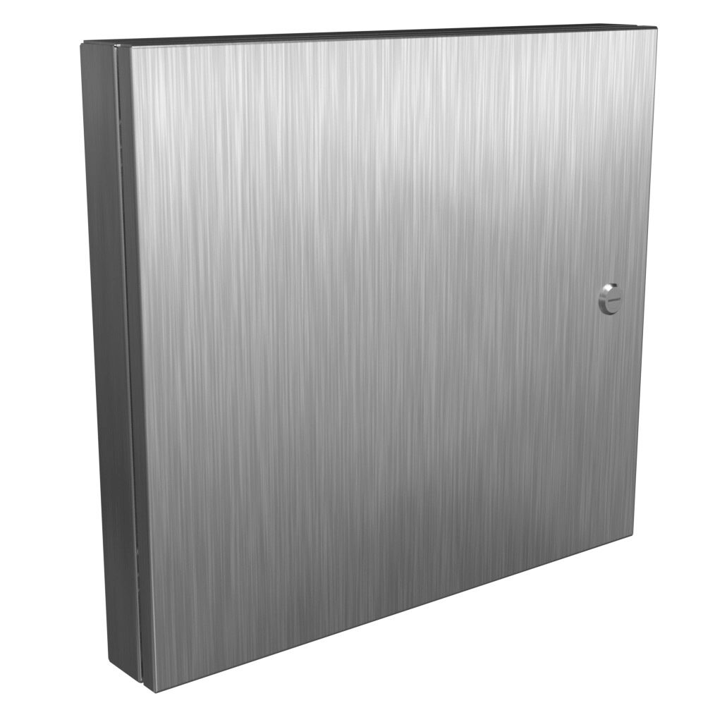 1481SSDH2024 - Hammond universal deep-hinged door, NEMA 4/4X/12, 18.19 x 20.14 x 2.75in, 316L stainless steel, concealed hinges. For use with wall-mount enclosures.