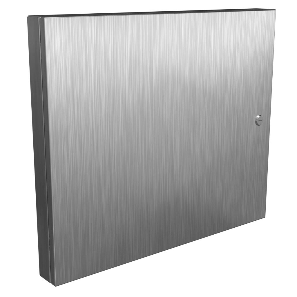 1481SSDH2430 - Hammond universal deep-hinged door, NEMA 4/4X/12, 22.19 x 26.14 x 2.75in, 316L stainless steel, concealed hinges. For use with wall-mount enclosures.