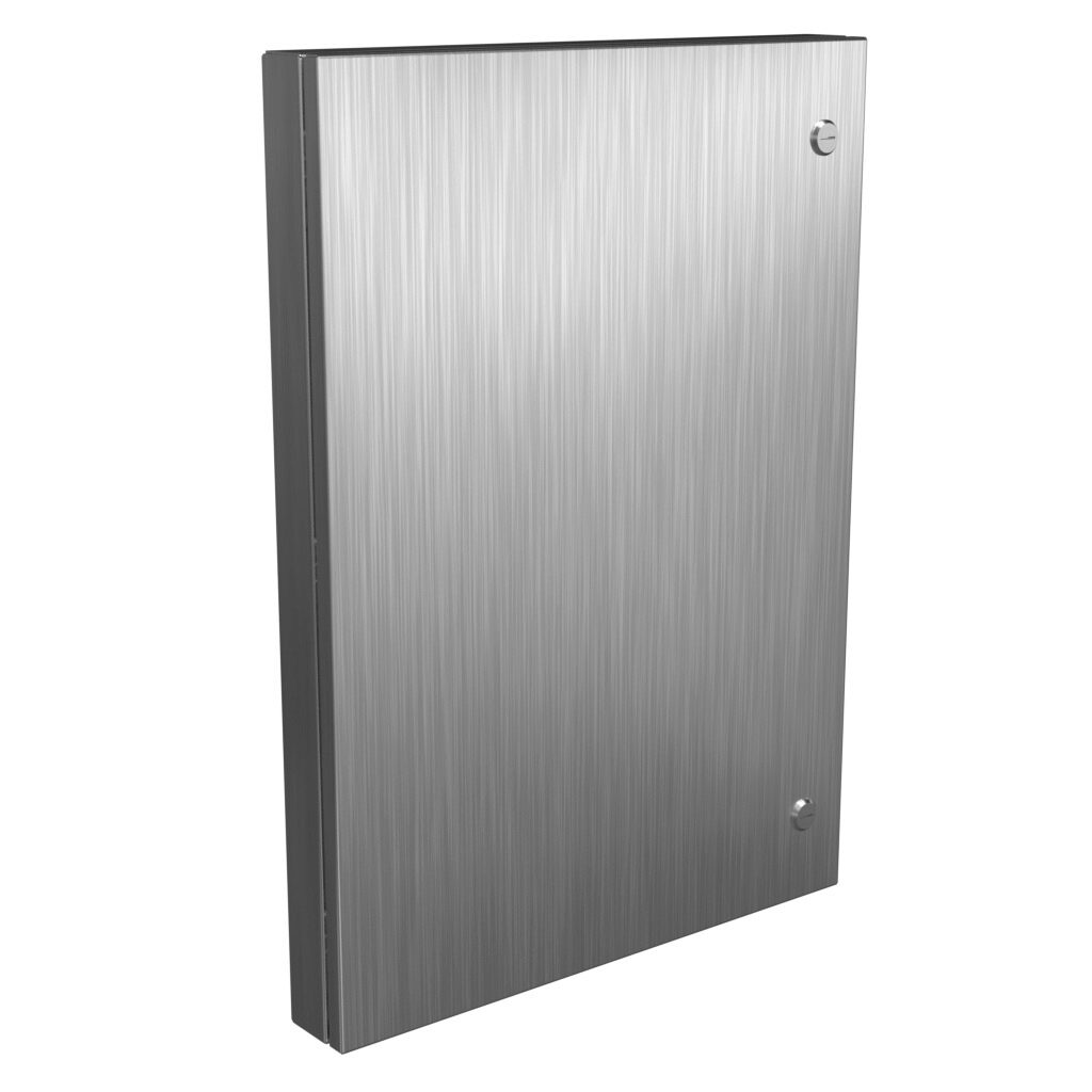 1481SSDH3024 - Hammond universal deep-hinged door, NEMA 4/4X/12, 28.19 x 20.14 x 2.75in, 316L stainless steel, concealed hinges. For use with wall-mount enclosures.