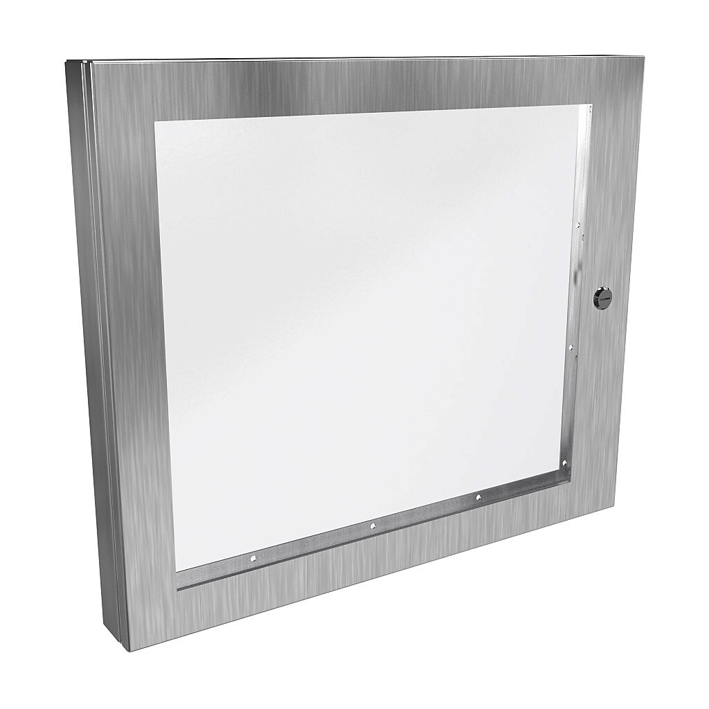 1481WSSDH2430 - Hammond universal deep-hinged door, NEMA 4/4X/12, 22.19 x 26.14 x 2.75in, 316L stainless steel, concealed hinges, polycarbonate window. For use with wall-mount enclosures.