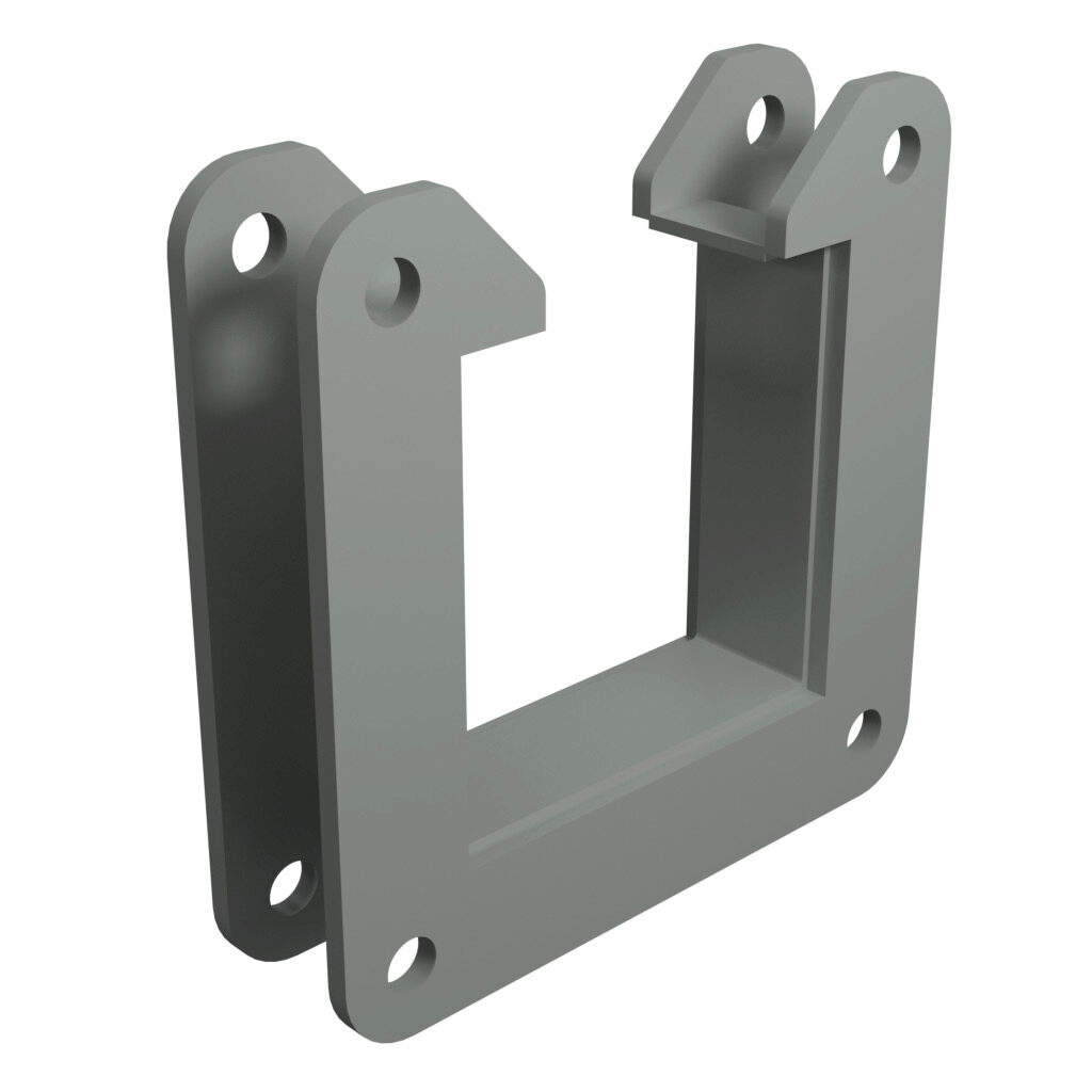 1485BM1 - Hammond lay-in wireway fitting, nipple, 2.5 x 2.5 x 1in, carbon steel, ANSI 61 gray, powder coat finish, NEMA 12. For use with 1485 series wireway.