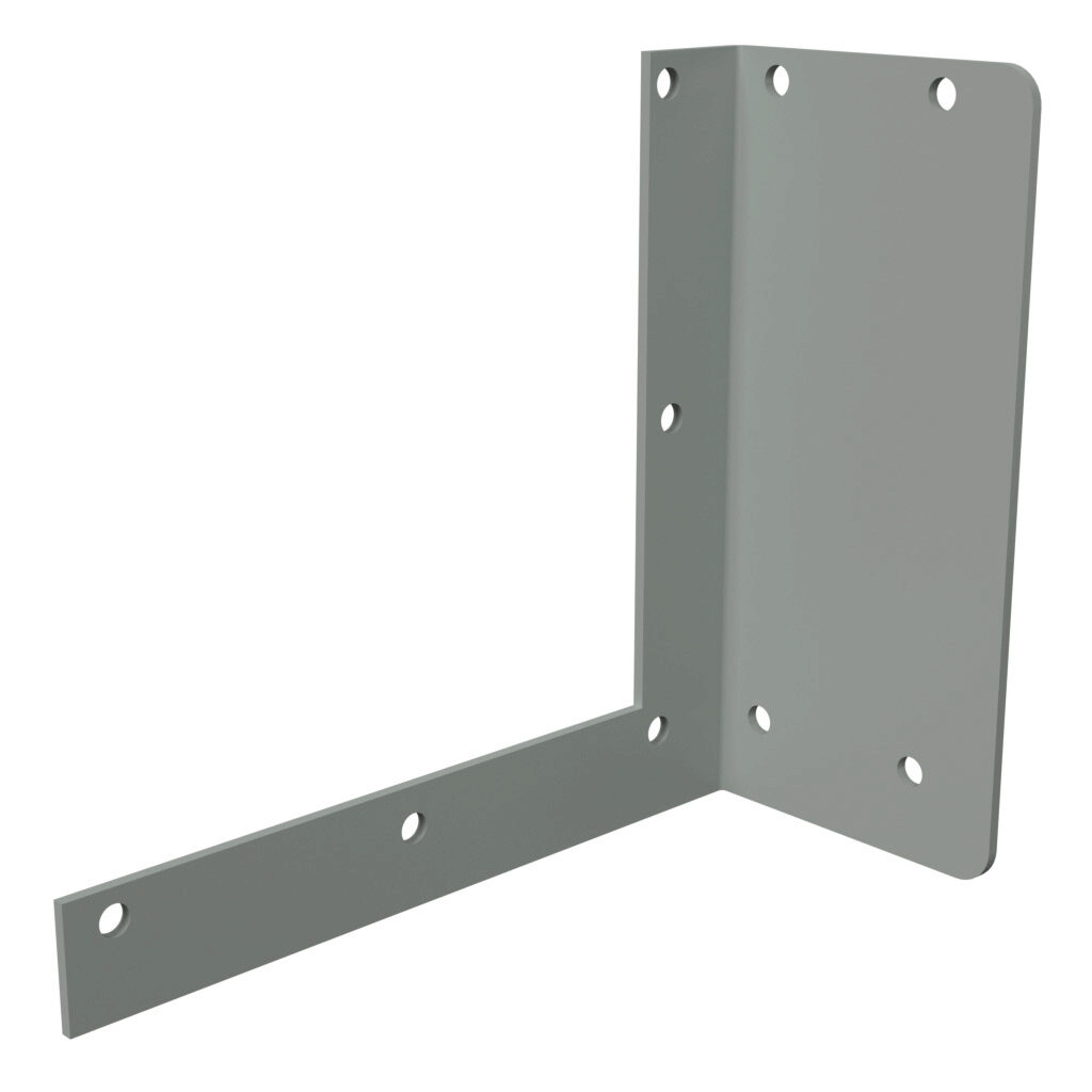 1485DL2 - Hammond wall hanger, 6 x 6in, carbon steel, ANSI 61 gray, powder coat finish. For use with 1485 and 1487 series wireway.