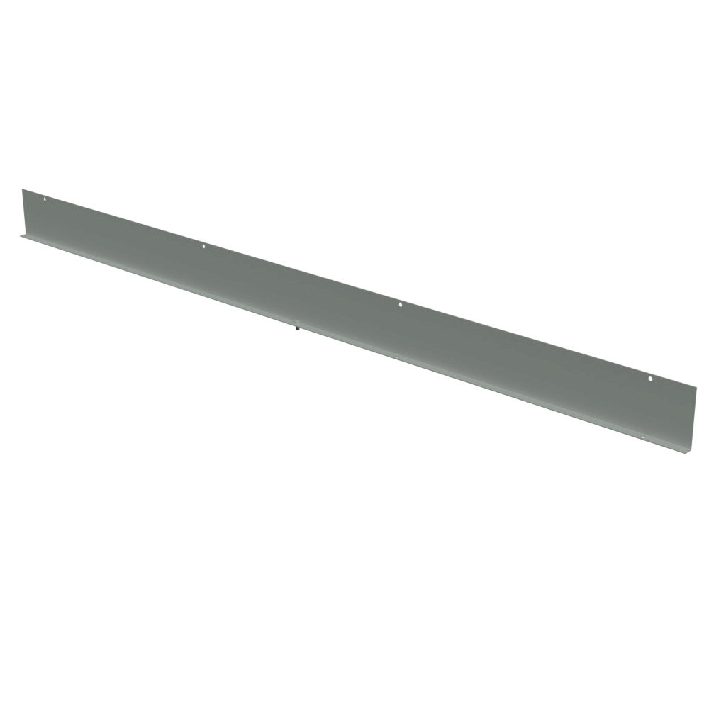 1487CB60 - Hammond wireway fitting, partition, 4 x 4 x 60in, carbon steel, ANSI 61 gray, powder coat finish, NEMA 4/4X/12. For use with 1487SS series wireway.
