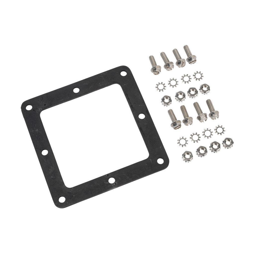 1487CSSS - Hammond wireway gasket kit, 4 x 4in, rubber, black. For use with 1487SS series wireway.