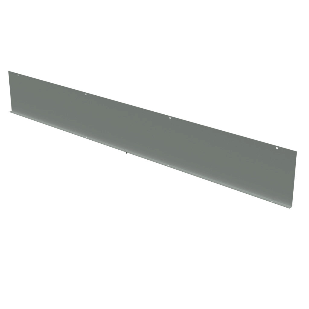1487EB60 - Hammond wireway fitting, partition, 8 x 8 x 60in, carbon steel, ANSI 61 gray, powder coat finish, NEMA 4/4X/12. For use with 1487SS series wireway.