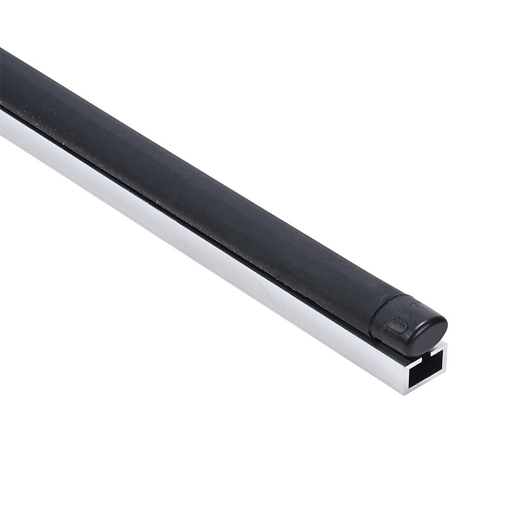 1501-1469 - ASO Safety Solutions safety contact edge, 15 x 10mm, 3ft length, pigtail, 8.2ft/2.5m cable length. Aluminum mounting rail included. Preassembled with 8.2k ohm resistor for 2-wire installation.