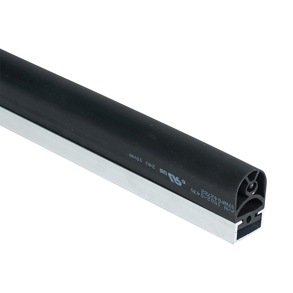 1502-2110 - ASO Safety Solutions safety contact edge, 25 x 30mm, 2ft length. Aluminum mounting rail included. Purchase required end caps separately.
