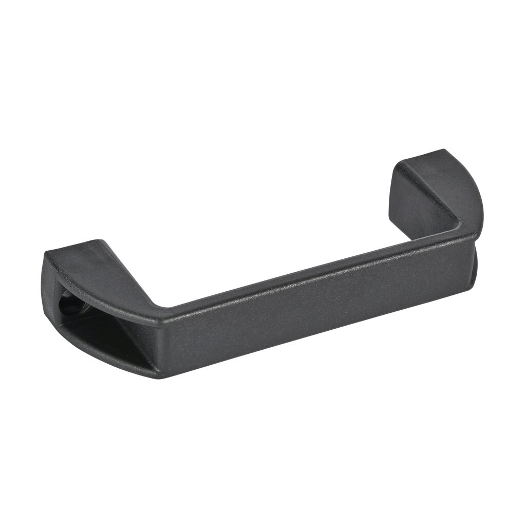 151146 - FATH bridge handle, black, 152mm, fiberglass reinforced plastic, slot size 8/10. For use with all 1.5in, 3in, 30mm, 40mm, 45mm, 60mm, 80mm and 90mm profile T-slotted rails. Manufacturer part number: 092002.