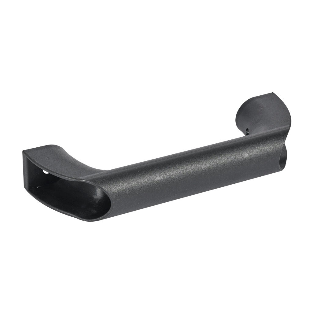 151151 - FATH comfort handle, black, 200mm, fiberglass reinforced plastic, slot size 8/10. For use with all 1.5in, 3in, 40mm, 45mm, 80mm and 90mm profile T-slotted rails. Manufacturer part number: 092304.