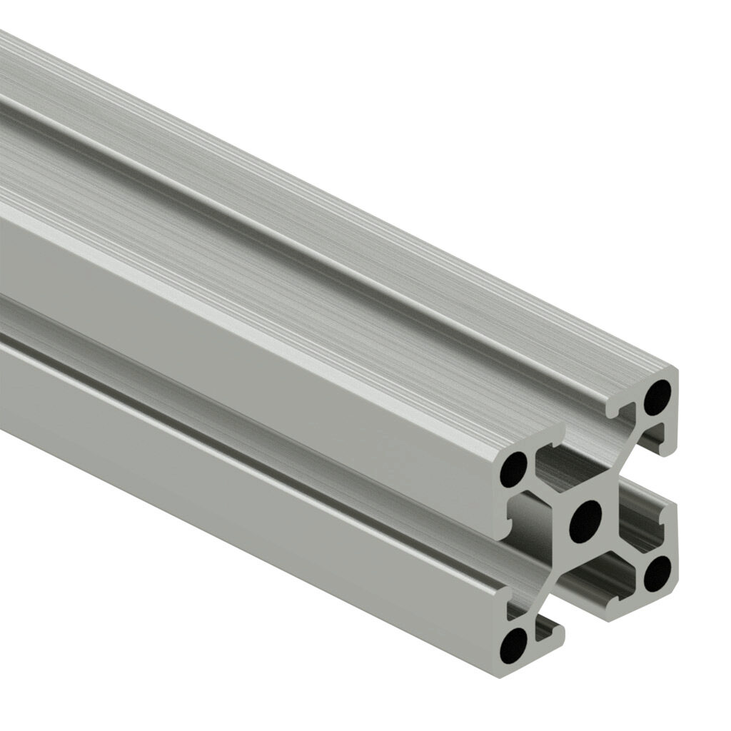 1515CUL - SureFrame 15 Series ultra light T-slotted rail, silver, 6063-T6 anodized aluminum alloy, cut to length, 1.5 x 1.5in profile, slot size 8.