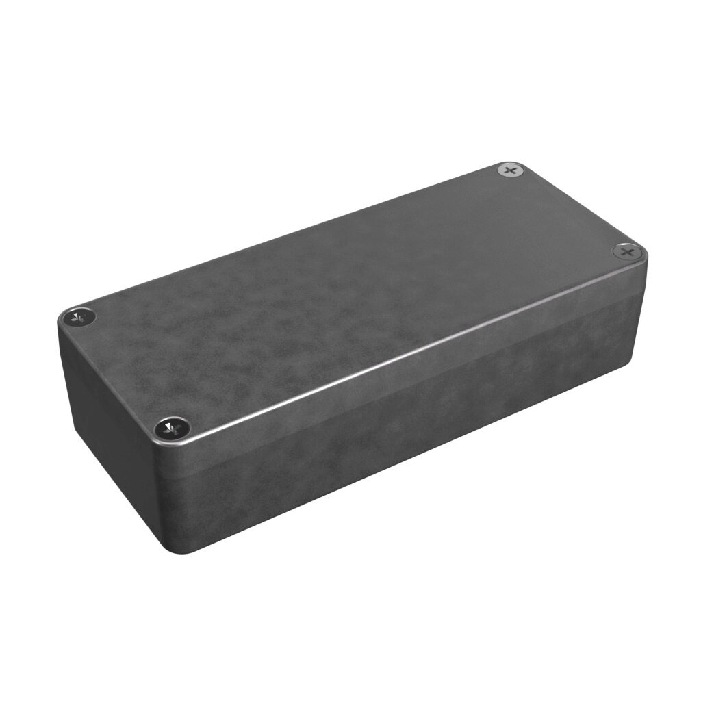 1550Z109 - Hammond enclosure, NEMA 1/4/4X/12/13, 150 x 64 x 36mm (HxWxD), die-cast aluminum alloy, screw cover.