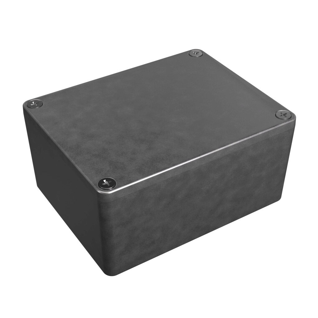 1550Z113 - Hammond enclosure, NEMA 1/4/4X/12/13, 115 x 90 x 55mm (HxWxD), die-cast aluminum alloy, screw cover.
