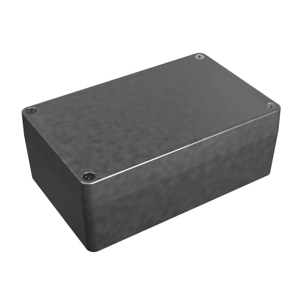 1550Z116 - Hammond enclosure, NEMA 1/4/4X/12/13, 160 x 100 x 60mm (HxWxD), die-cast aluminum alloy, screw cover.