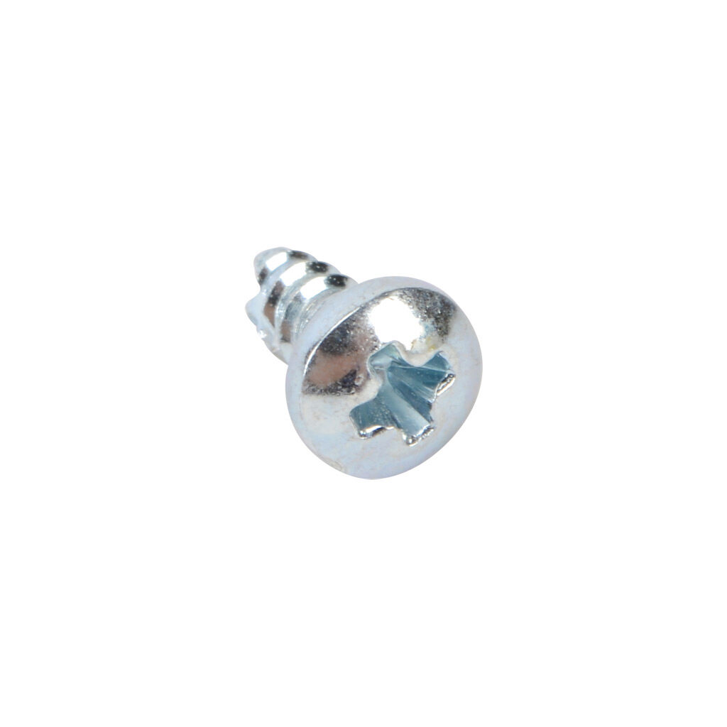 1555TS100 - Hammond Type 25 self-tapping screw, #4-24 x 0.25in, Phillips pan head, carbon steel, zinc plated finish. Package of 100.