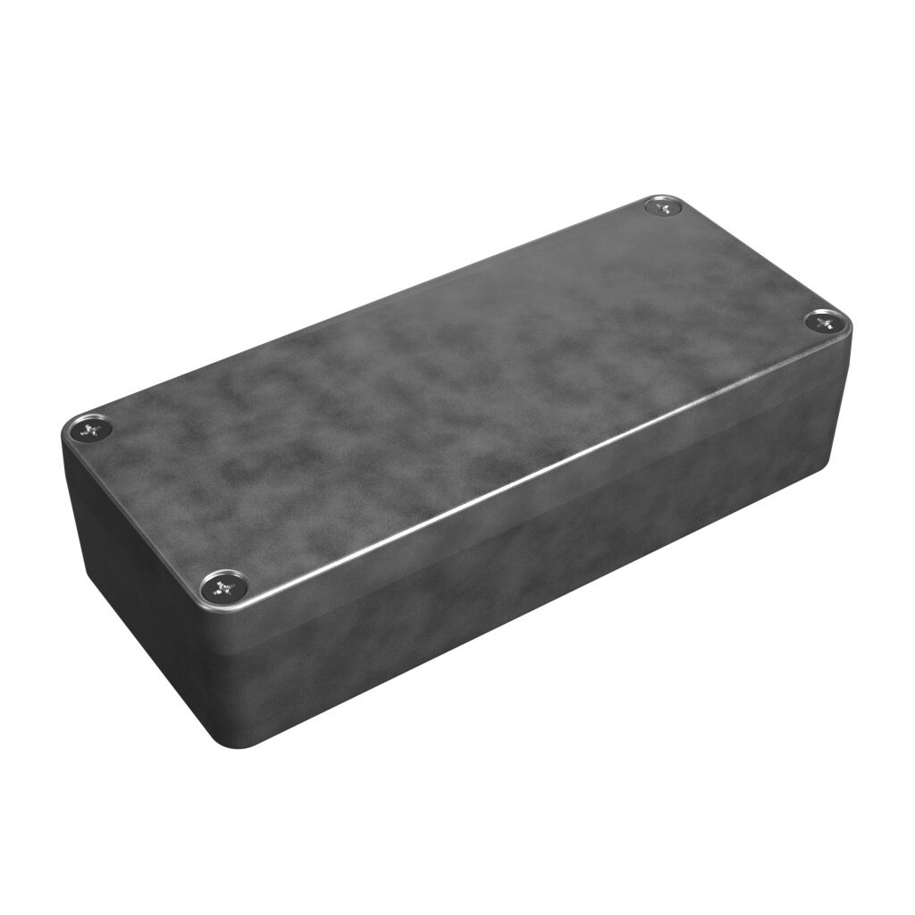 1590Z063 - Hammond enclosure, NEMA 4/4X/6/6P, 150 x 64 x 36mm (HxWxD), die-cast aluminum alloy, screw cover.