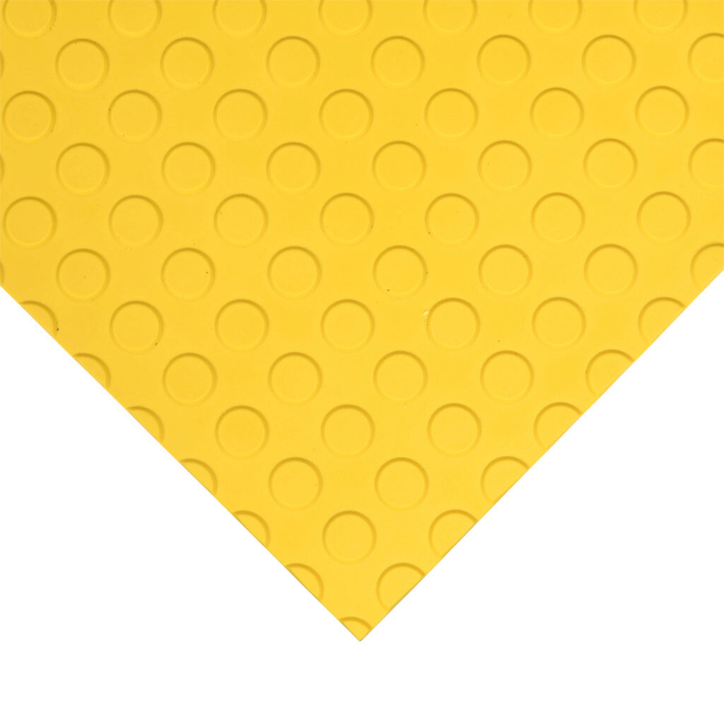 1602-5390 - ASO Safety Solutions safety contact mat, 24 x 36in, straight edge, 24 VAC/VDC operating voltage, polyurethane contact surface, yellow, IP65, 4.7in/120mm cable length, (1) 3-pin male M8 connector and (1) 3-pin female M8 connector.