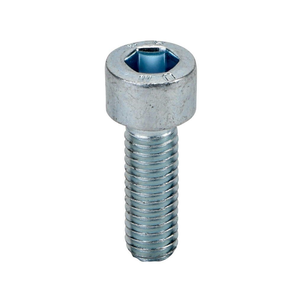 161096 - FATH socket head cap screw, silver, M6-1.0 x 18mm, zinc plated steel, slot size 6/8/10. Package of 10. For use with all T-slotted rails. Manufacturer part number: 4DIN912M0618M.
