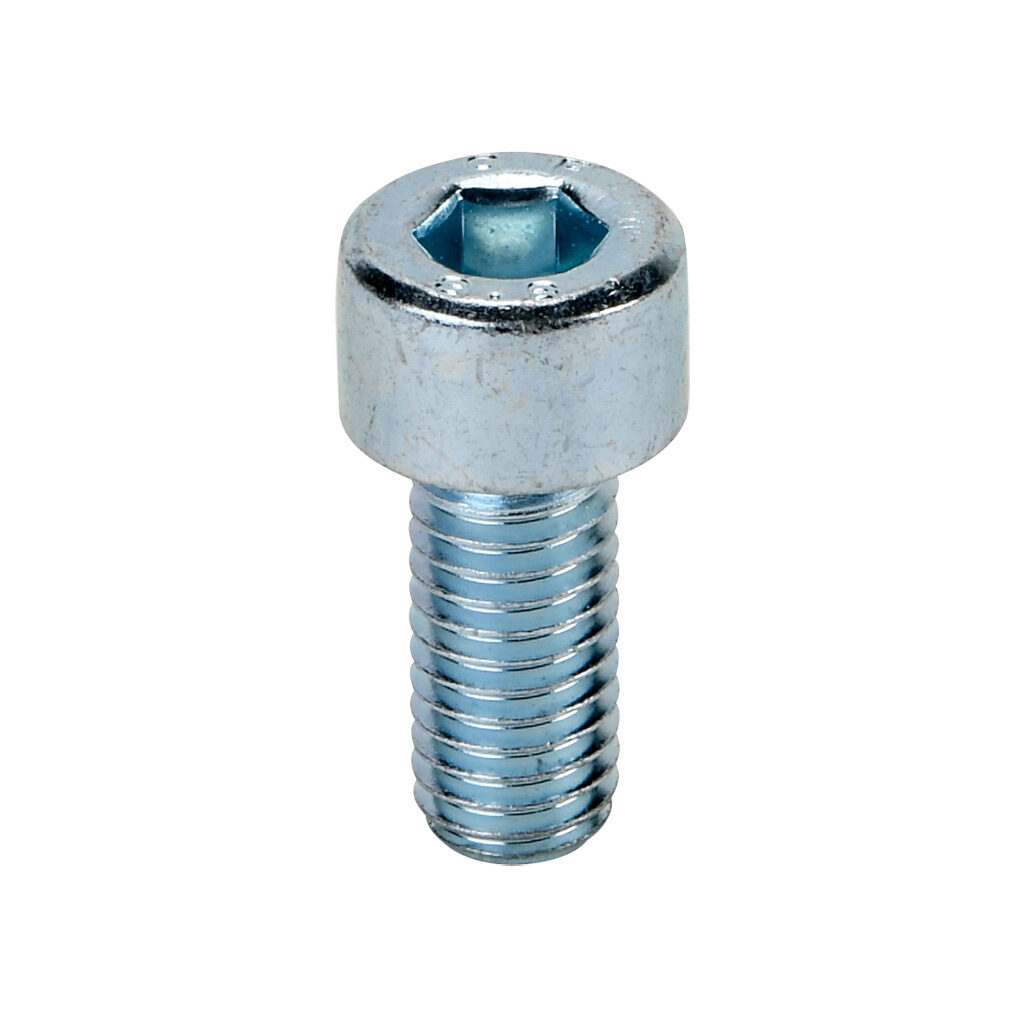 161101 - FATH socket head cap screw, silver, M8-1.25 x 18mm, zinc plated steel, slot size 8/10. Package of 10. For use with all 1.5in, 3in, 30mm, 40mm, 45mm, 60mm, 80mm and 90mm profile T-slotted rails. Manufacturer part number: 4DIN912M0818M.