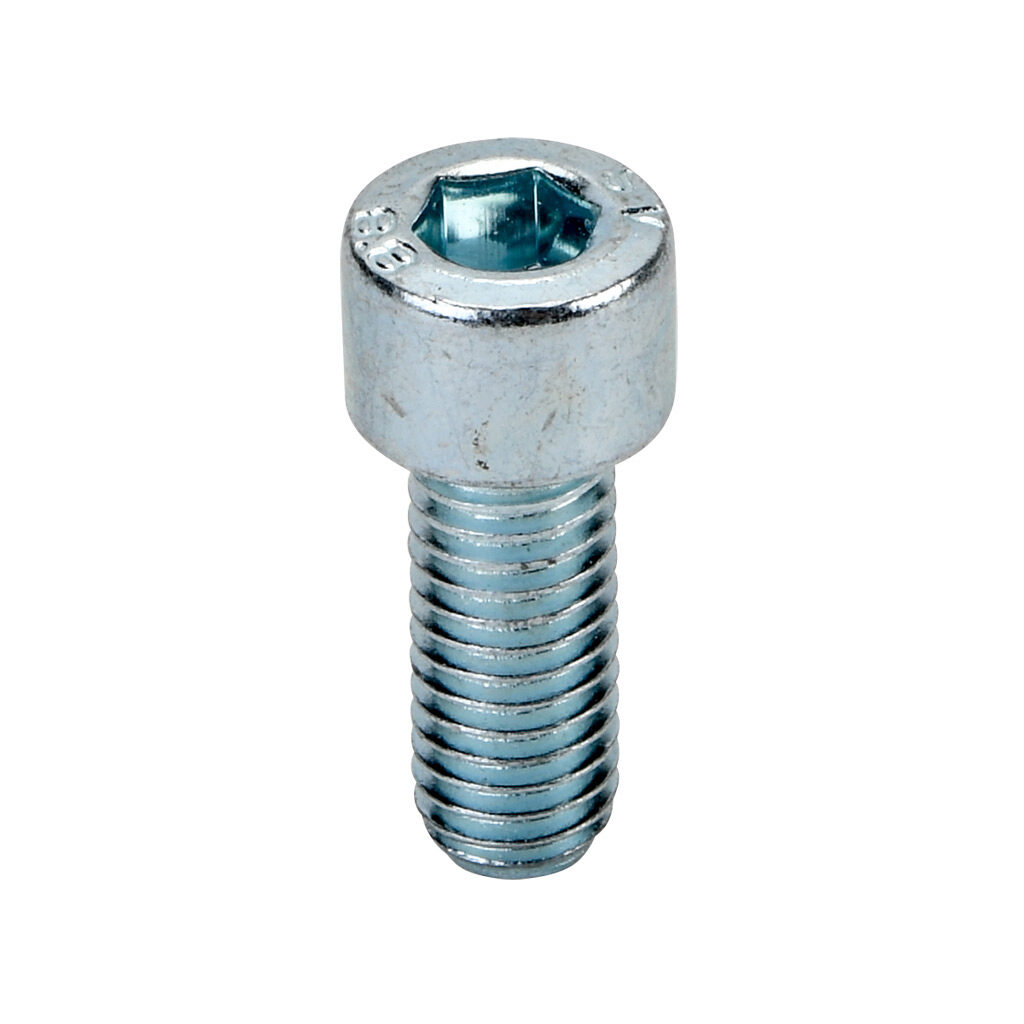 161102 - FATH socket head cap screw, silver, M8-1.25 x 20mm, zinc plated steel, slot size 8/10. Package of 10. For use with all 1.5in, 3in, 30mm, 40mm, 45mm, 60mm, 80mm and 90mm profile T-slotted rails. Manufacturer part number: 4DIN912M0820M.