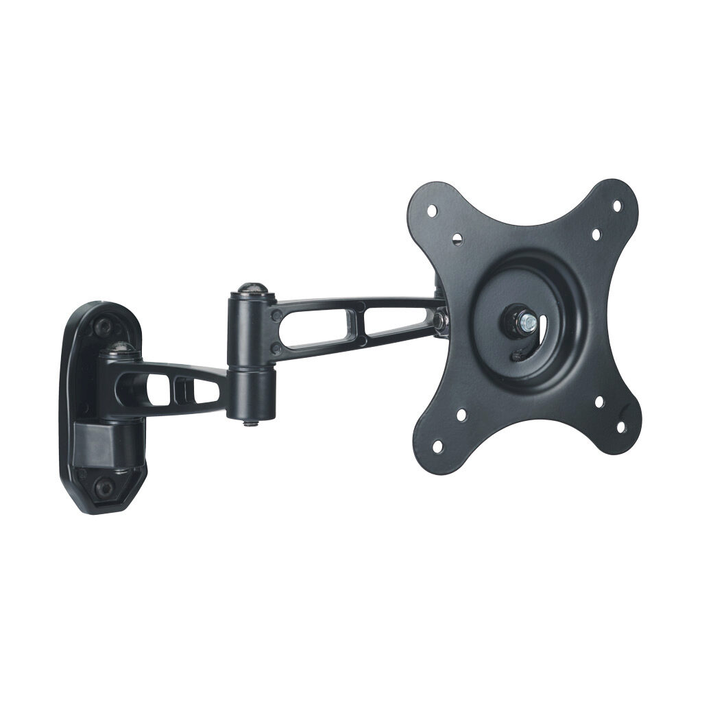 162895 - FATH swivel monitor mount, black, 125 x 167.5 x 278.9mm, nylon/steel, slot size 8/10/6. For use with all T-slotted rails. Mounting hardware included. Manufacturer part number: 061ESML75100.