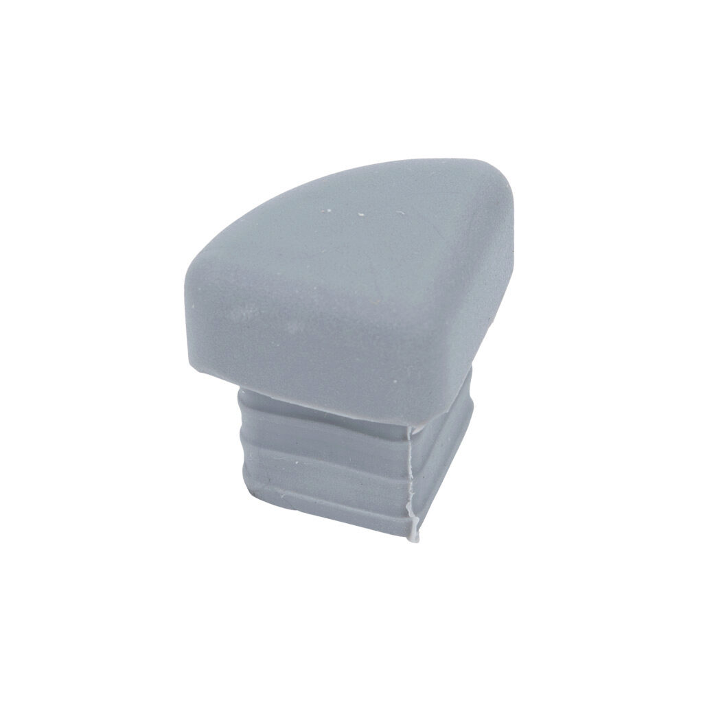 162932 - FATH cover cap, gray, 8 x 15mm, thermoplastic rubber, slot size 8. Package of 10. For use with FATH 162930 corner protection profile. Manufacturer part number: 091386.