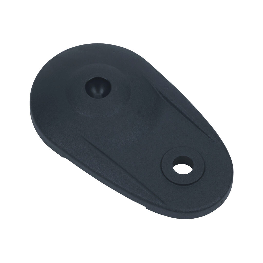 162933 - FATH extended swivel base, black, 80mm, nylon, ball joint size 15. For use with all T-slotted rails. Requires ball joint size 15 swivel foot threaded rod. Manufacturer part number: 098DA080KG.