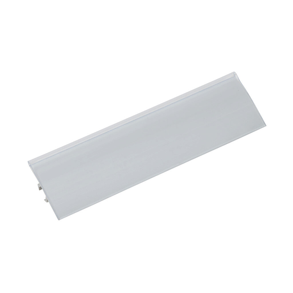 162965 - FATH label clip, gray, PVC, slot size 8. Package of 10. For use with all 1.5in, 3in, 30mm, 40mm, 60mm and 80mm profile T-slotted rails. Manufacturer part number: 093LC23N08.