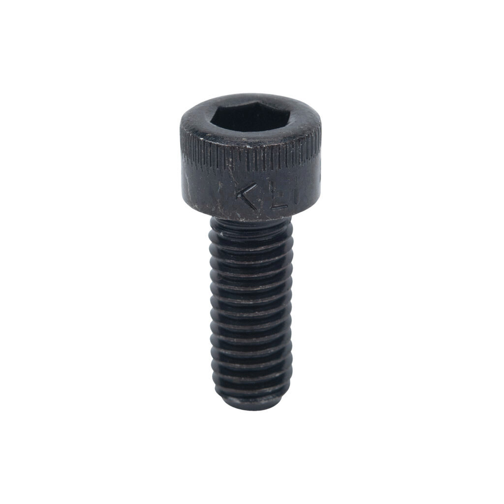 162995 - FATH socket head cap screw, black, #10-32 UNF x 1/2in, zinc plated steel, slot size 6/8/10. Package of 10. For use with all T-slotted rails. Manufacturer part number: 4DIN912U1032-1/2.