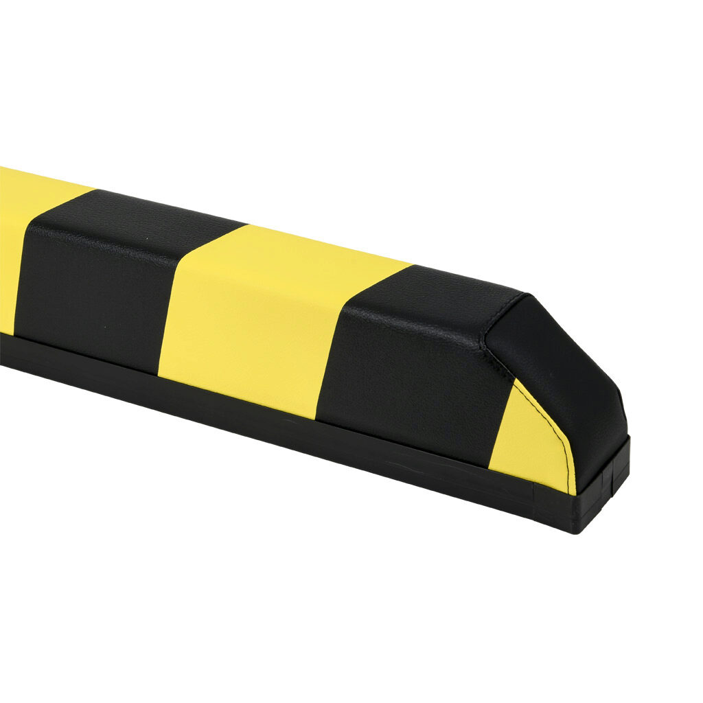1701-6360 - ASO Safety Solutions tapered safety contact bumper, 60 x 100mm, 5ft length, yellow and black, (1) 3-pin male M8 connector and (1) 3-pin female M8 connector, 4.7in/120mm cable length. Aluminum mounting rail included.