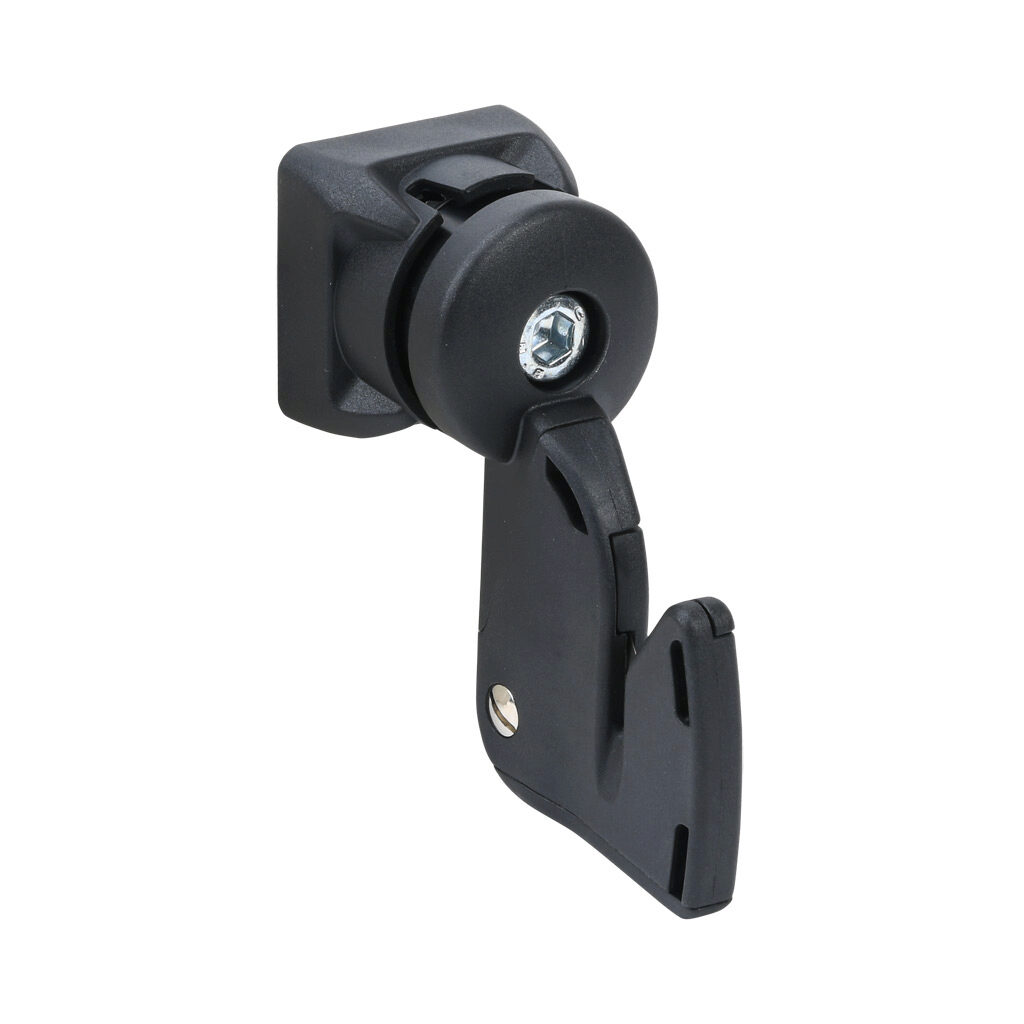 172539 - FATH bag cutter, black, glass ball reinforced nylon/spring steel/steel/brass, slot size 8/10. For use with all 1.5in, 3in, 40mm, 45mm, 80mm and 90mm profile T-slotted rails. Manufacturer part number: 6TM840NF91S01.