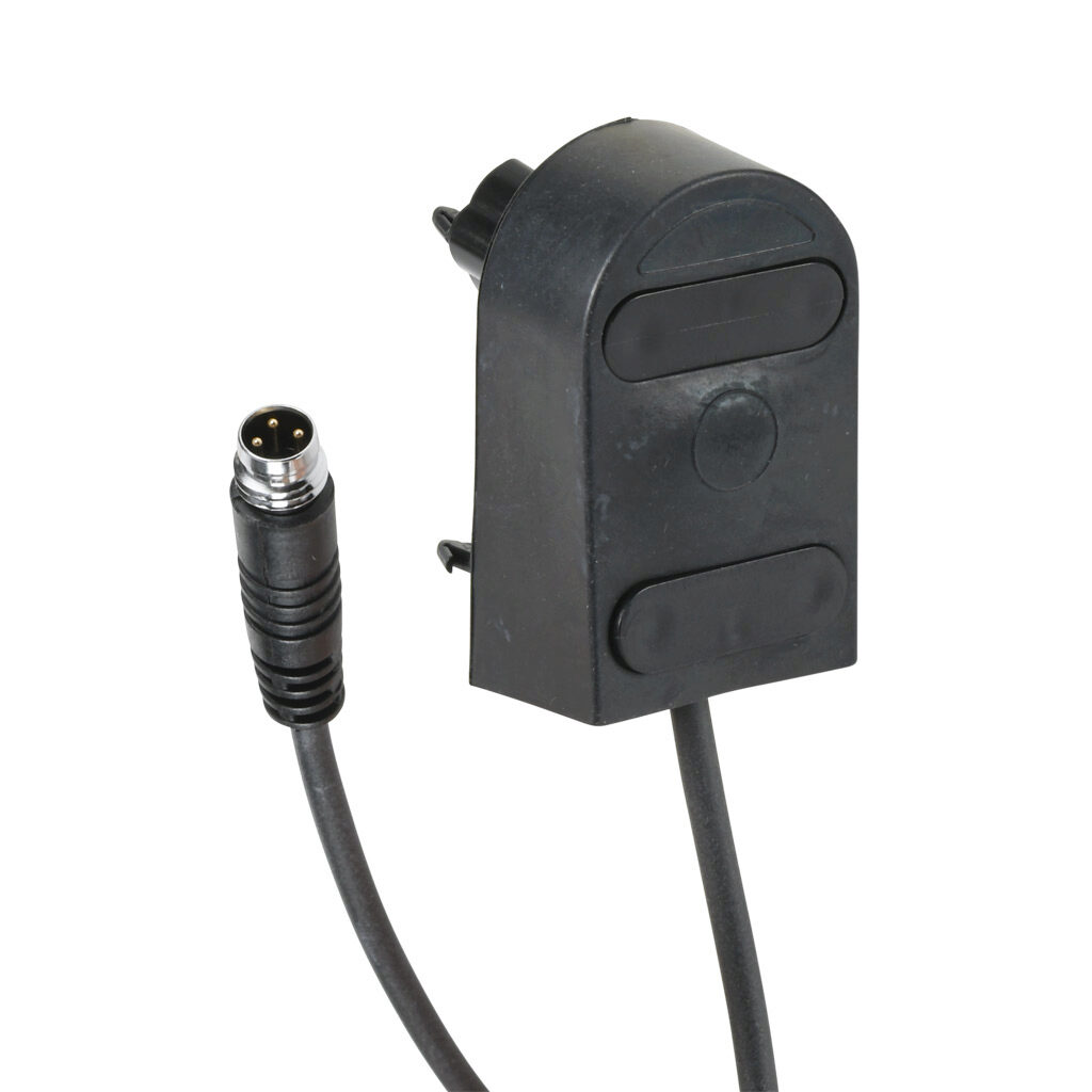 1804-1376 - ASO Safety Solutions safety contact edge end cap, 1.6ft/0.5m cable length, 3-pin male M8. For use with 25 x 45mm safety contact edge.