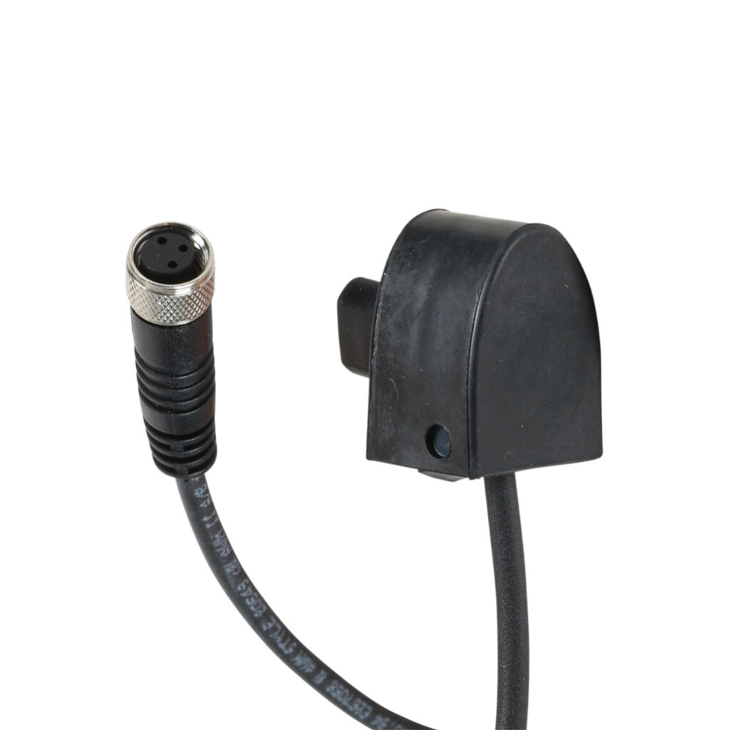 1804-3731 - ASO Safety Solutions safety contact edge end cap, 1.6ft/0.5m cable length, 3-pin female M8. For use with 15 x 25mm safety contact edge.