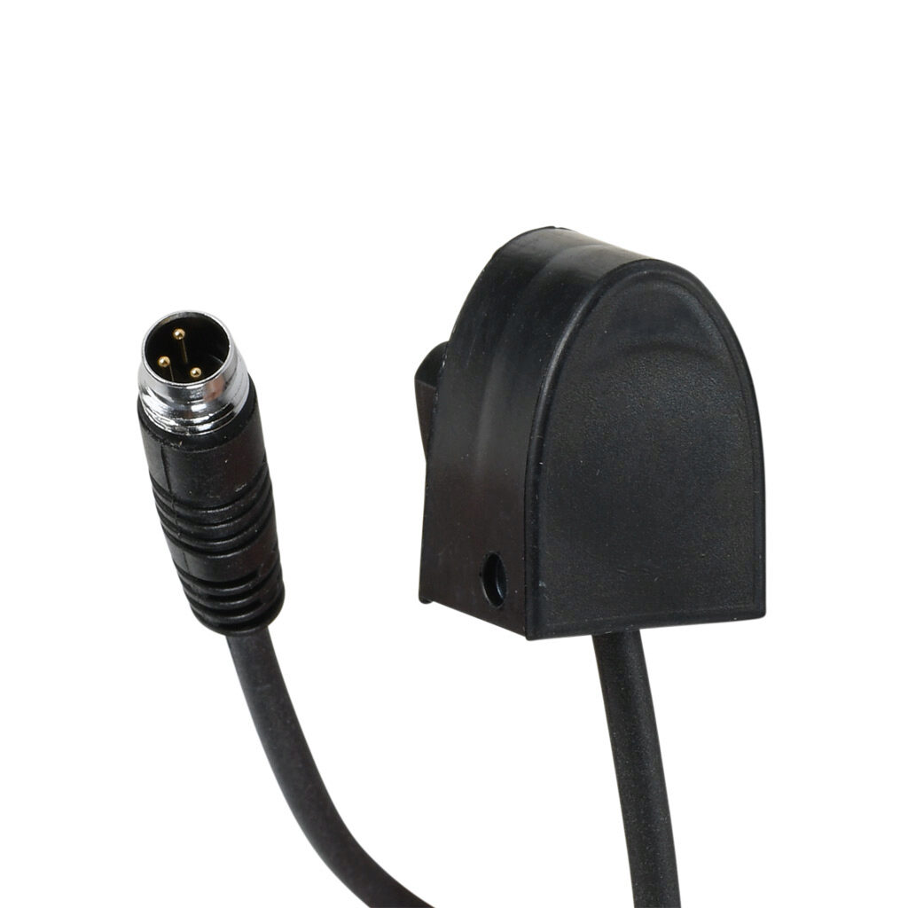 1804-3741 - ASO Safety Solutions safety contact edge end cap, 1.6ft/0.5m cable length, 3-pin male M8. For use with 15 x 25mm safety contact edge.