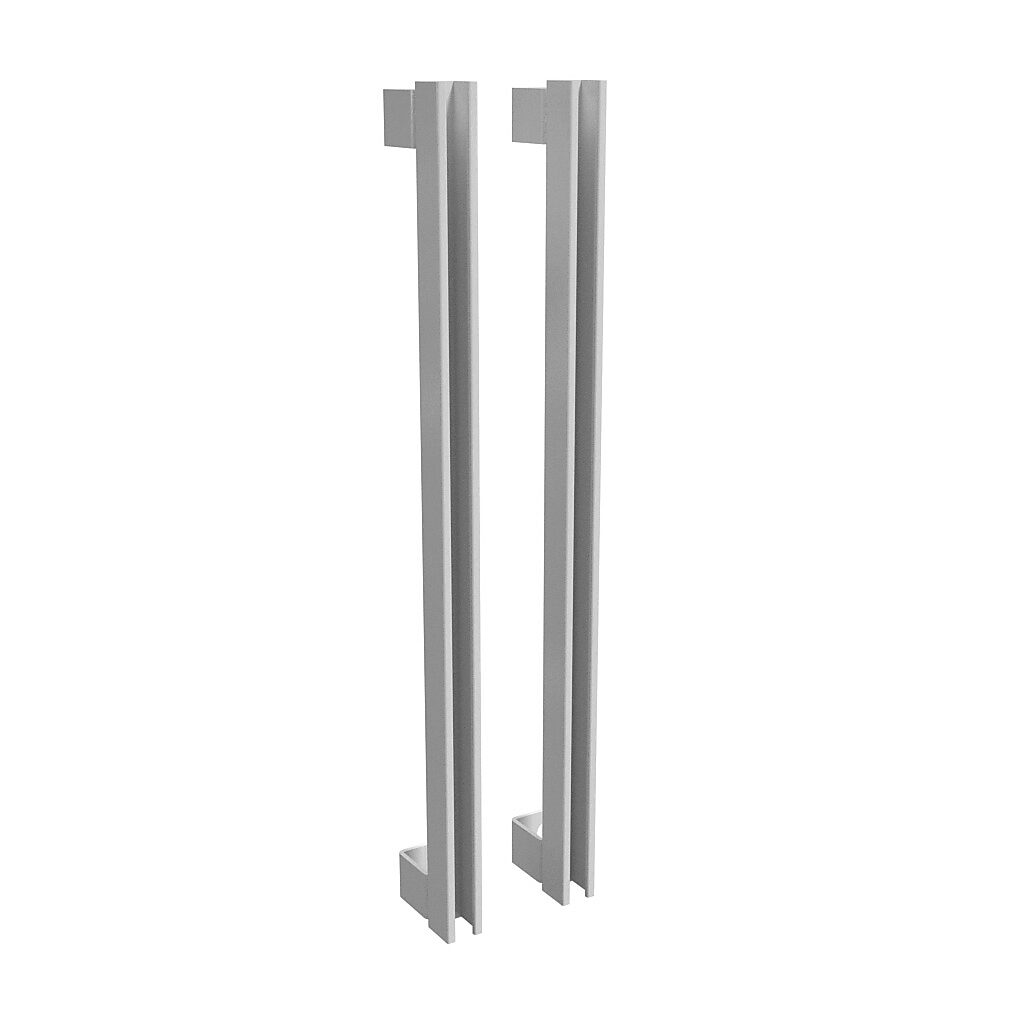 18B220 - Hammond enclosure terminal bracket, carbon steel, vertical or horizontal mount, RAL 9003 white, powder coat finish. Package of 2. For use with 20in (H or W) 1418 wall-mount enclosures.