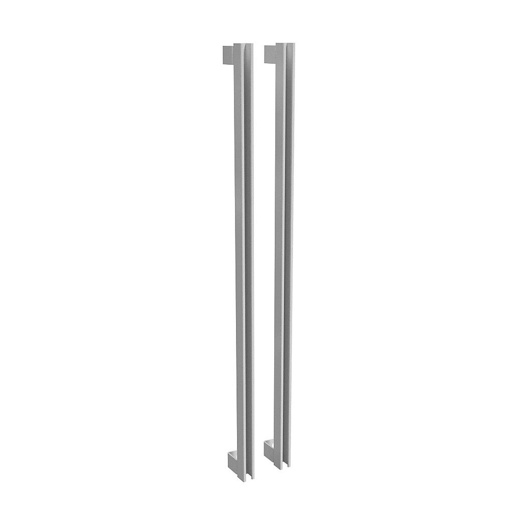 18B230 - Hammond enclosure terminal bracket, carbon steel, vertical or horizontal mount, RAL 9003 white, powder coat finish. Package of 2. For use with 30in (H or W) 1418 wall-mount enclosures.