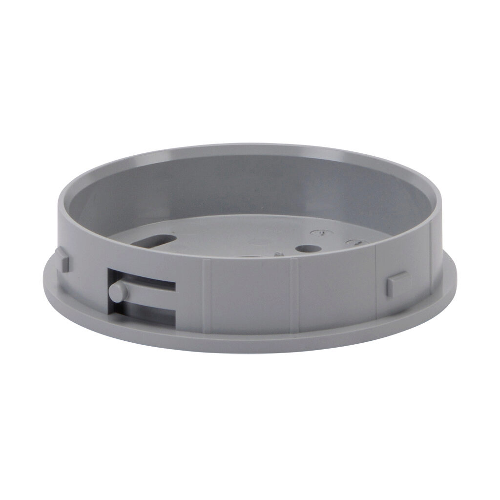 26170001 - WERMA EvoSIGNAL Midi series mounting base adapter, base mount, gray, ABS plastic. For use with WERMA EvoSIGNAL Midi industrial signal beacons, audible-visual signal beacons and audible signal horns.
