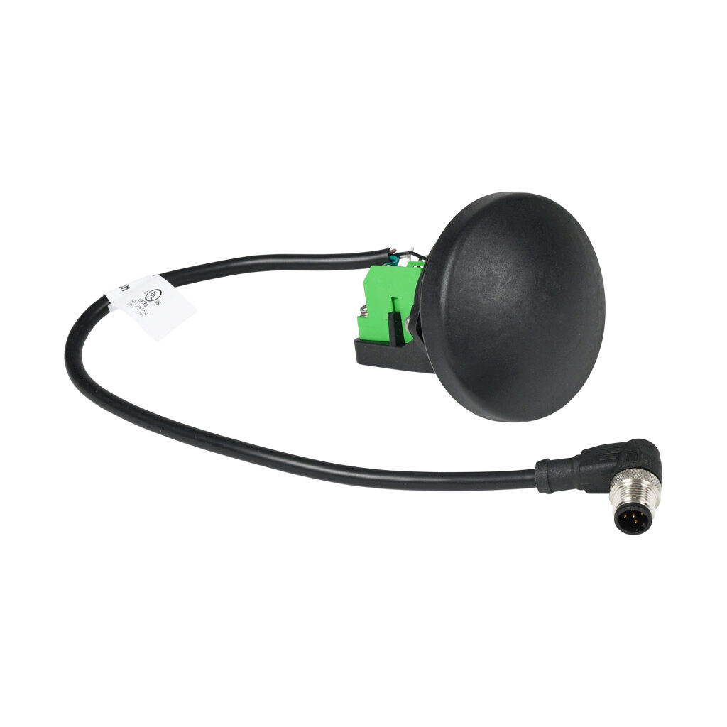 2H-240022 - IDEM pushbutton, IP65, 30mm, momentary, (1) N.O./(1) N.C. contact(s), black, mushroom, 68mm, round. For use with IDEM two-hand safety control panels.