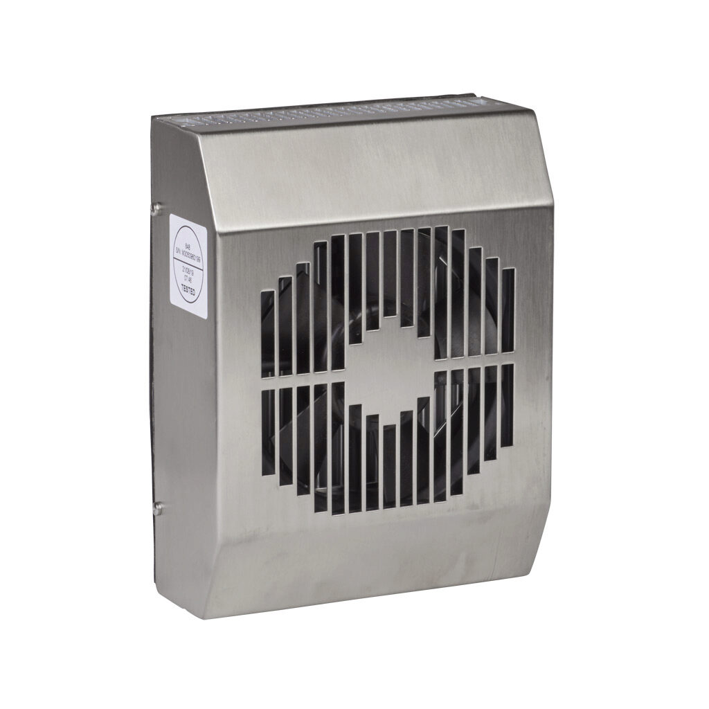 3050303 - Seifert SoliTherm thermoelectric cooler, 170 BTU/H, 24 VDC operating voltage, 304 stainless steel housing, filter-free, recessed mount. For use with NEMA 4/4X/12 enclosures.