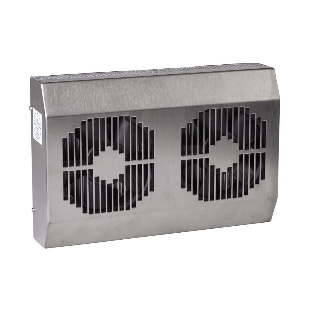3102303 - Seifert SoliTherm thermoelectric cooler, 340 BTU/H, 24 VDC operating voltage, 304 stainless steel housing, filter-free, recessed mount. For use with NEMA 4/4X/12 enclosures.