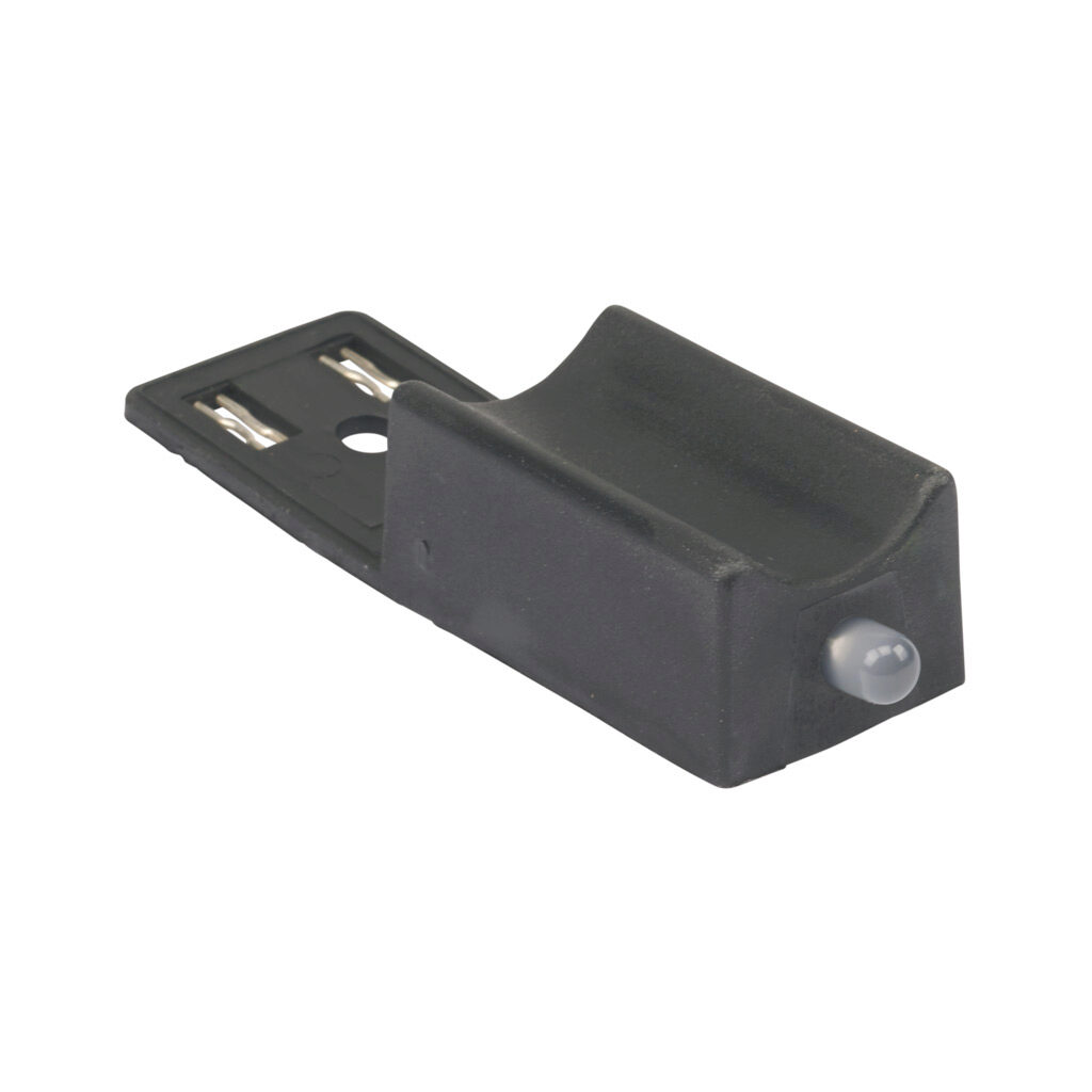 3124170 - Murrelektronik solenoid valve surge suppressor, resistor-capacitor, 95-132 VA/VDC, 1-phase, 0-60Hz, 10W, horizontal mount. For use with 11mm DIN style Form B plug.