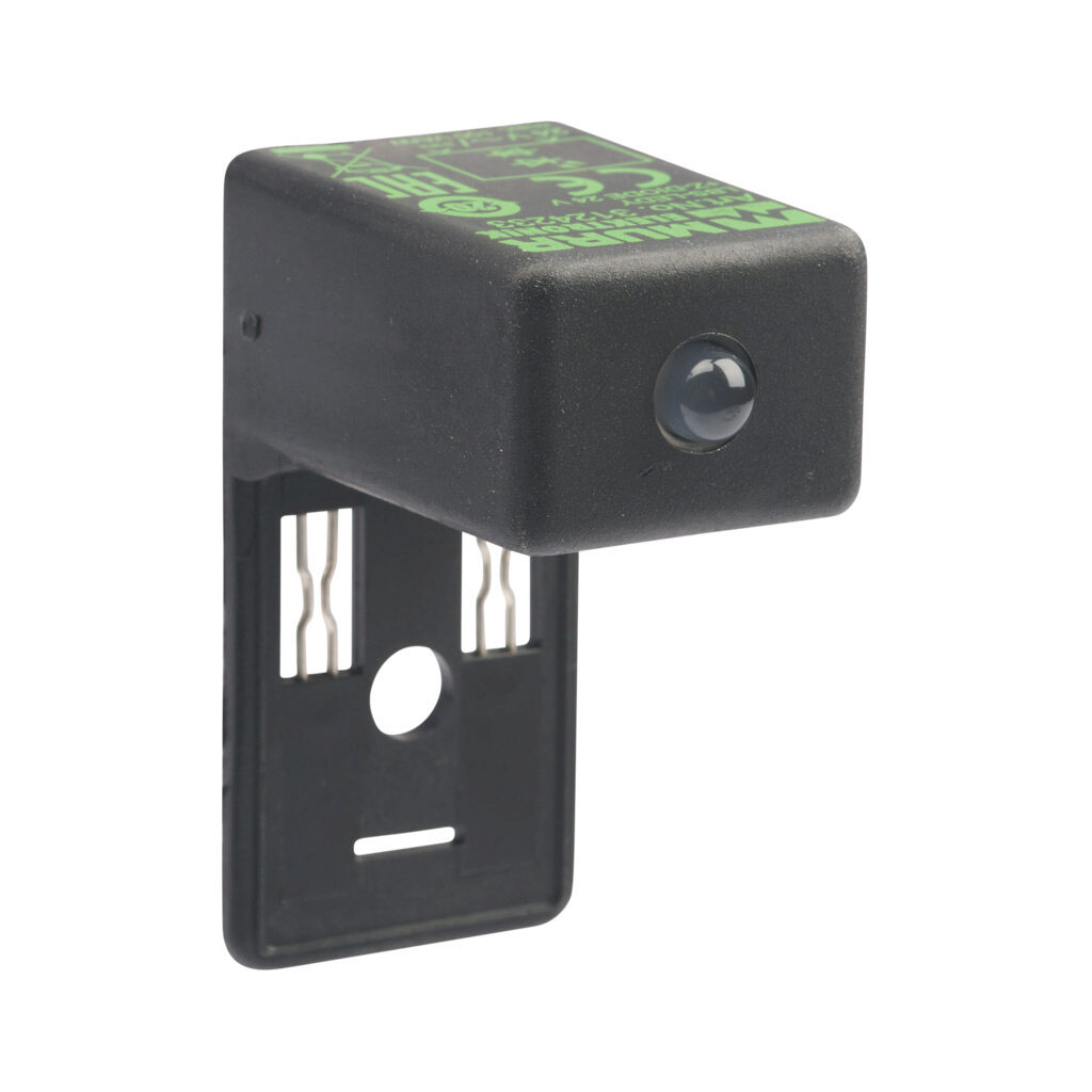 3124233 - Murrelektronik solenoid valve surge suppressor, Zener diode, 18-30 VAC/VDC, 1-phase, 0-60Hz, 100W, vertical mount. For use with 11mm DIN style Form B plug.