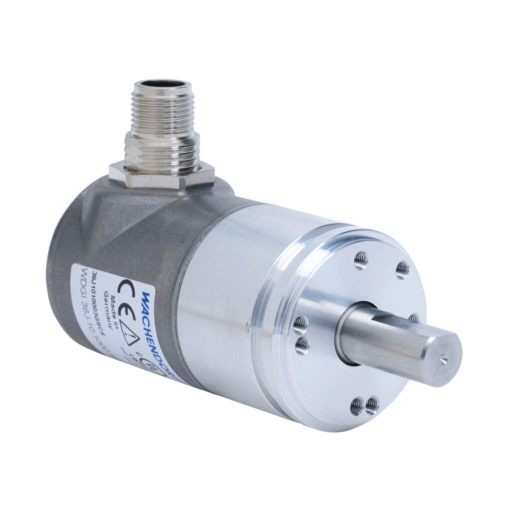 36J1010003GSC8 - Wachendorff Automation WDGI 36J series incremental (quadrature) rotary encoder, 5-30 VDC, universal (line driver or NPN/PNP open collector) output, heavy duty, 1000 ppr, 10mm solid shaft, 36mm diameter body, IP67 and IP69K, radial...