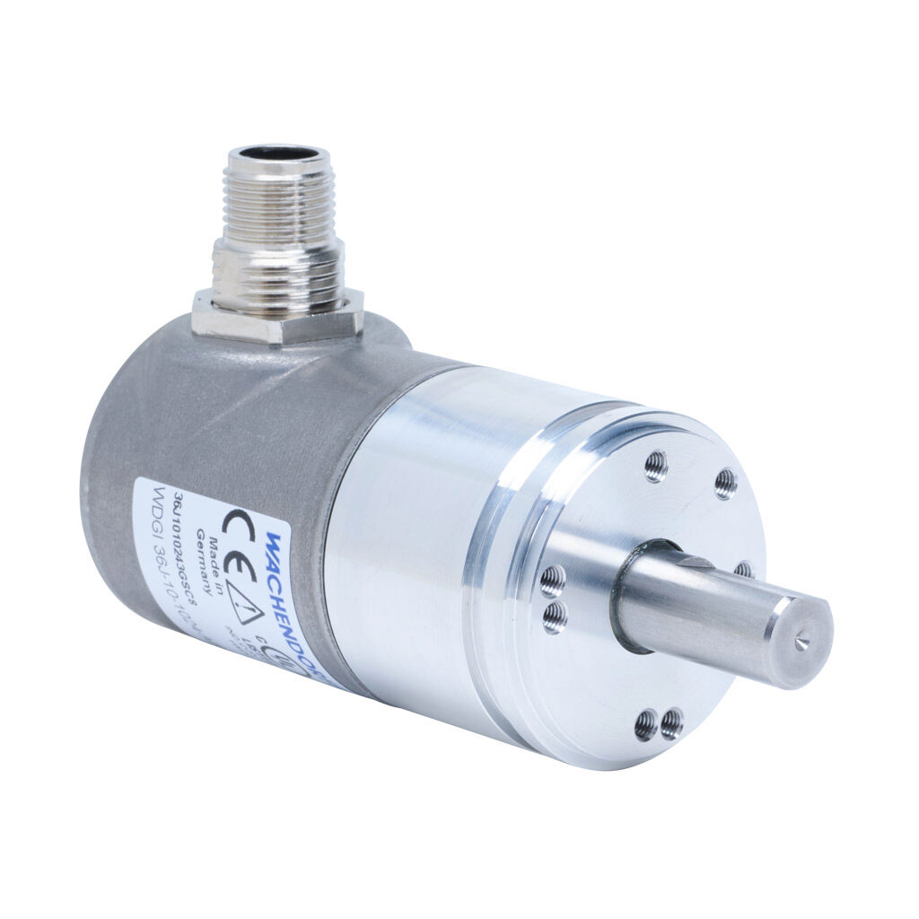 36J1010243GSC8 - Wachendorff Automation WDGI 36J series incremental (quadrature) rotary encoder, 5-30 VDC, universal (line driver or NPN/PNP open collector) output, heavy duty, 1024 ppr, 10mm solid shaft, 36mm diameter body, IP67 and IP69K, radial...