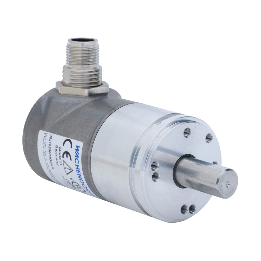 36J1020003GSC8 - Wachendorff Automation WDGI 36J series incremental (quadrature) rotary encoder, 5-30 VDC, universal (line driver or NPN/PNP open collector) output, heavy duty, 2000 ppr, 10mm solid shaft, 36mm diameter body, IP67 and IP69K, radial...