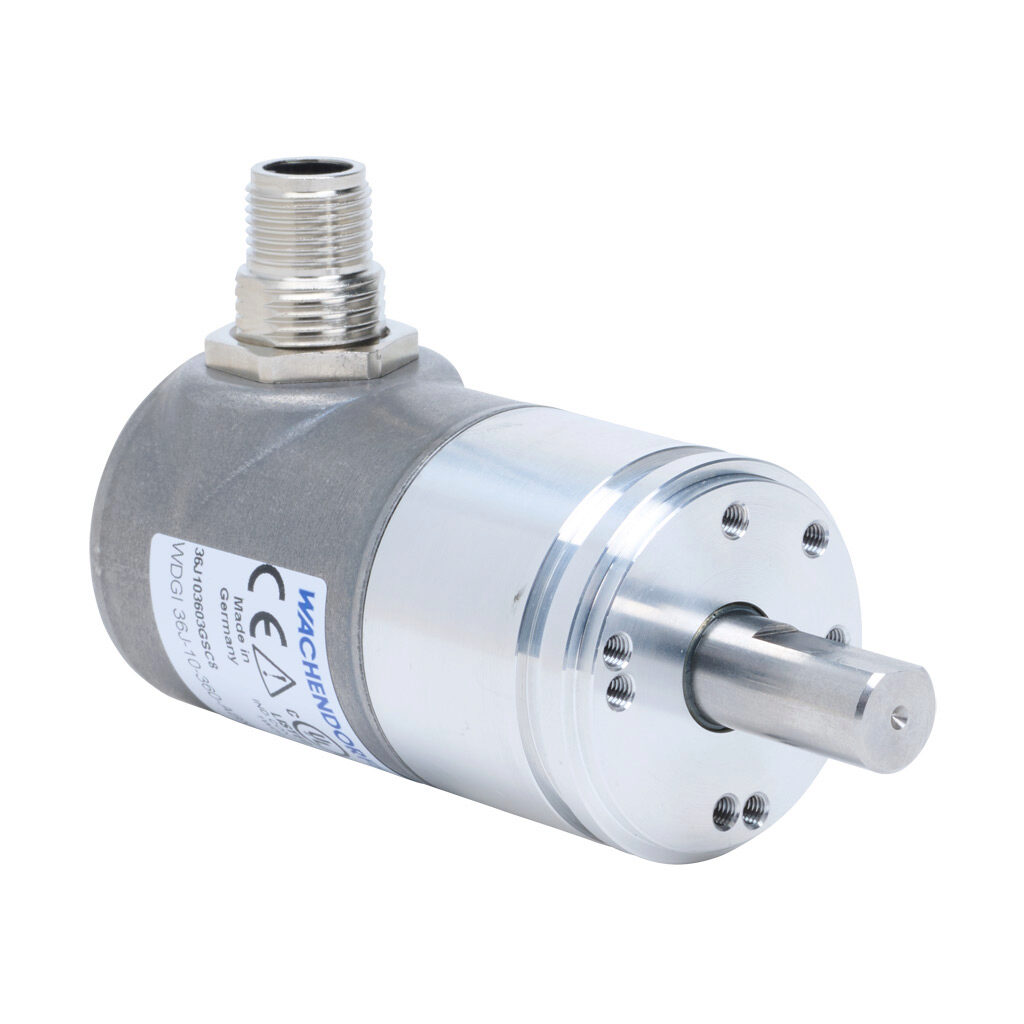 36J103603GSC8 - Wachendorff Automation WDGI 36J series incremental (quadrature) rotary encoder, 5-30 VDC, universal (line driver or NPN/PNP open collector) output, heavy duty, 360 ppr, 10mm solid shaft, 36mm diameter body, IP67 and IP69K, radial e...